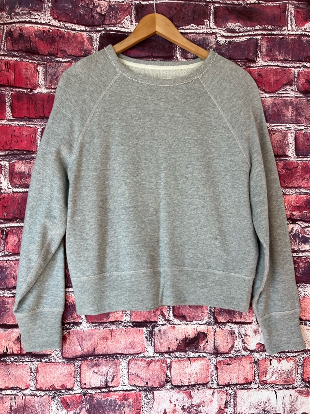 Rag & Bone Heather Gray Raglan Crewneck Sweatshirt